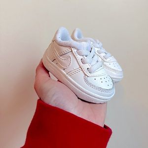 Nike Air Force 1 “Triple white” Crib shoes